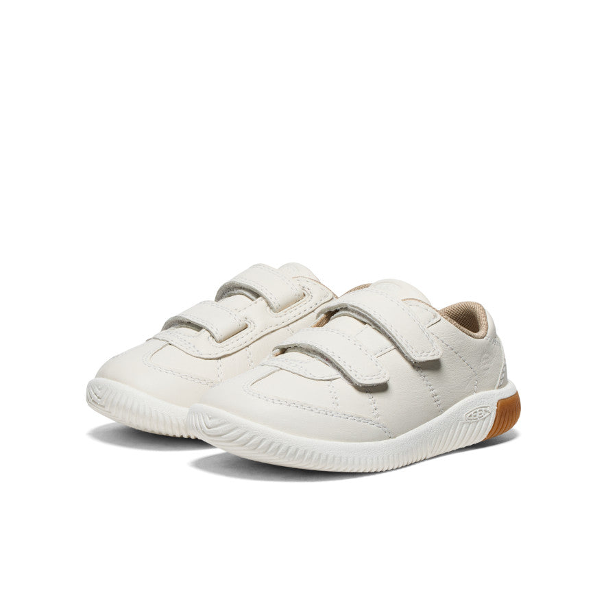 KNX T Toe Sneakers for Toddlers & Little Kids - Star White/Star White | Comfortable Lightweight Walking Shoes for Boys & Girls - Perfect for Playground, School & Everyday Wear