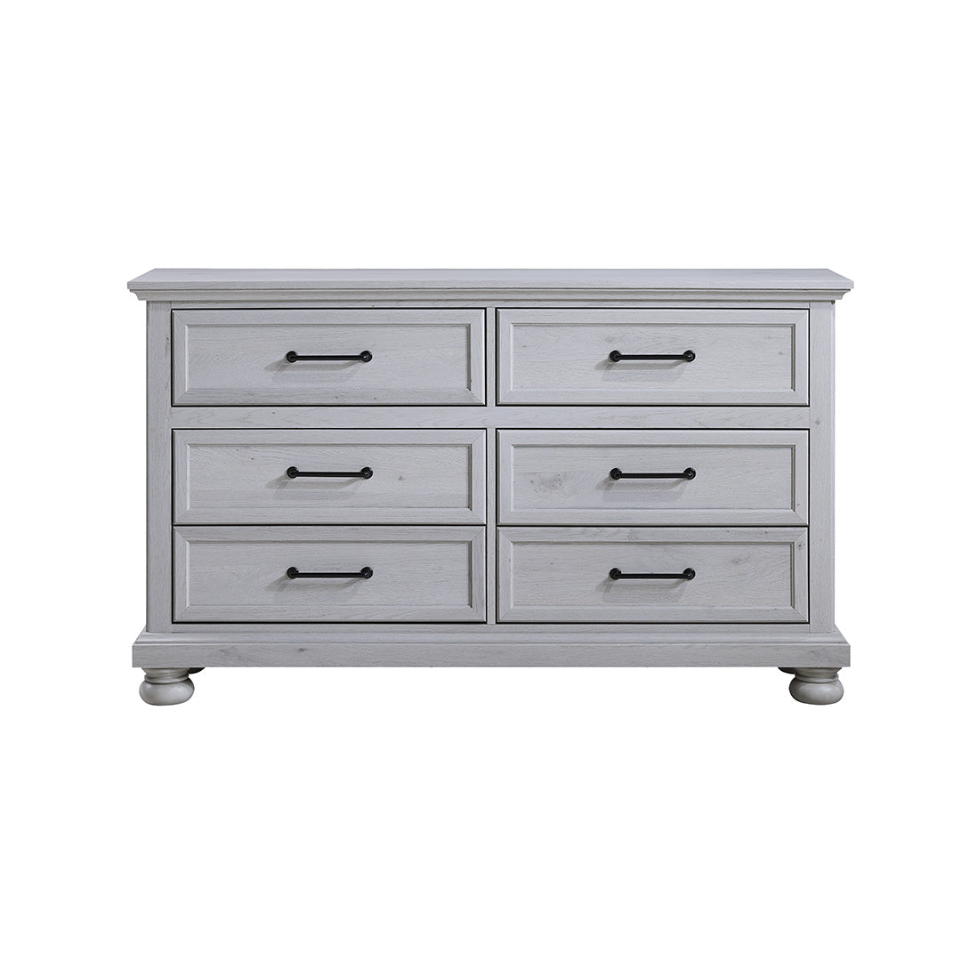 Blackwater Falls Dresser - Elegant Wooden Dresser with 6 Drawers for Bedroom Storage & Organization | Perfect for Master Bedroom, Guest Room & Closet Organization
