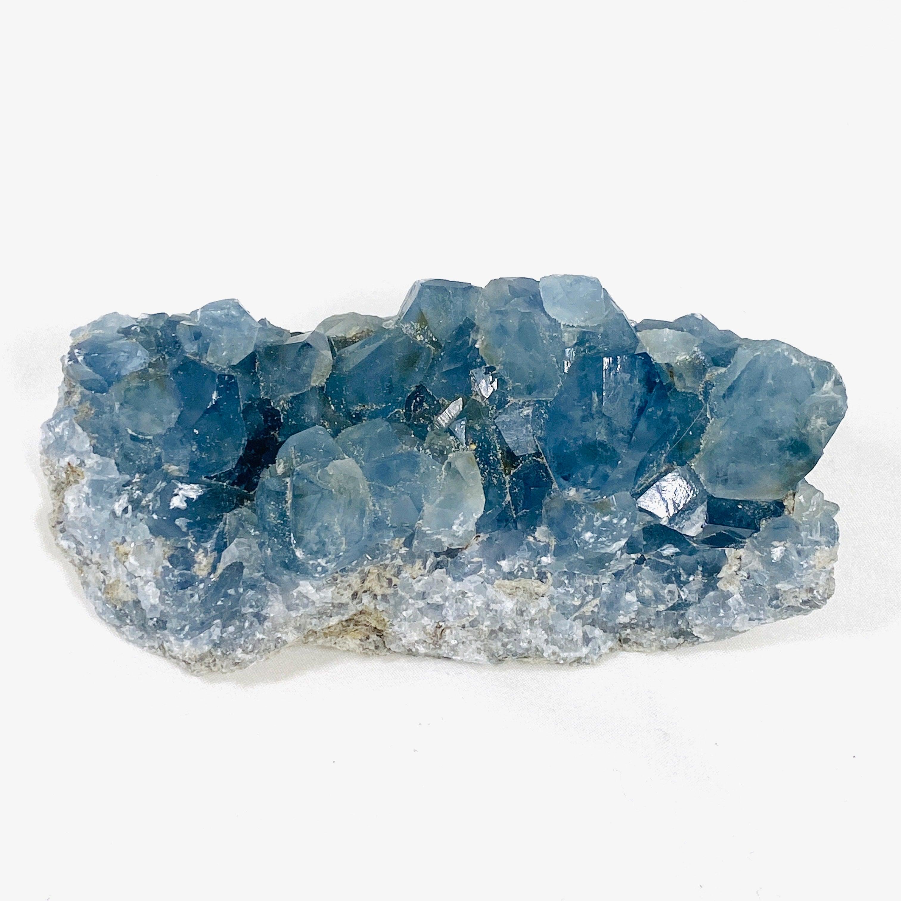 Natural Celestite Crystal Cluster - Healing Stone for Meditation, Energy Cleansing & Home Decor (CEL 02) | Perfect for Yoga Spaces, Reiki Healing & Spiritual Gifts