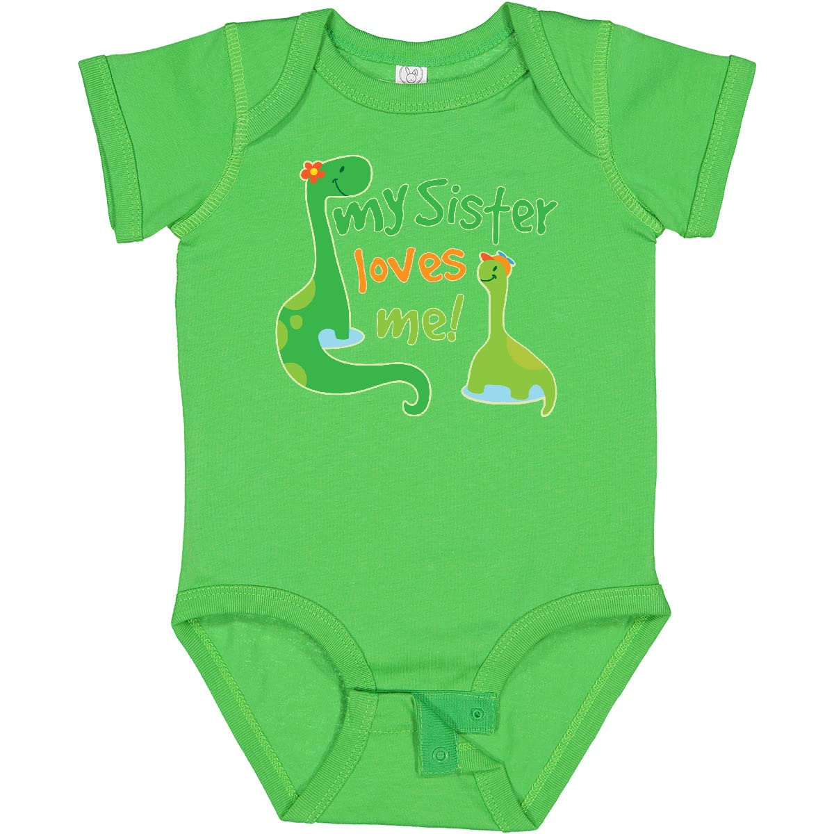 Inktastic My Sister Loves Me Baby Boy Onesie - Cute Sibling Outfit for Newborns & Infants - Perfect for Family Photos, Birthdays & Special Occasions