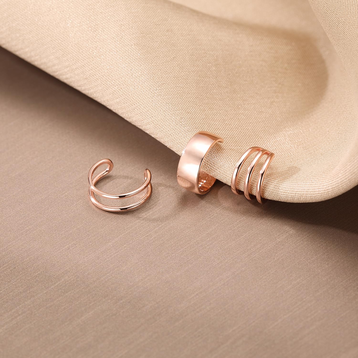 SLUYNZ Solid 925 Sterling Silver Ear Cuff Earrings for Women & Men - No Piercing Cartilage, Helix, Tri Ear Cuffs - Perfect for Parties, Weddings & Everyday Wear