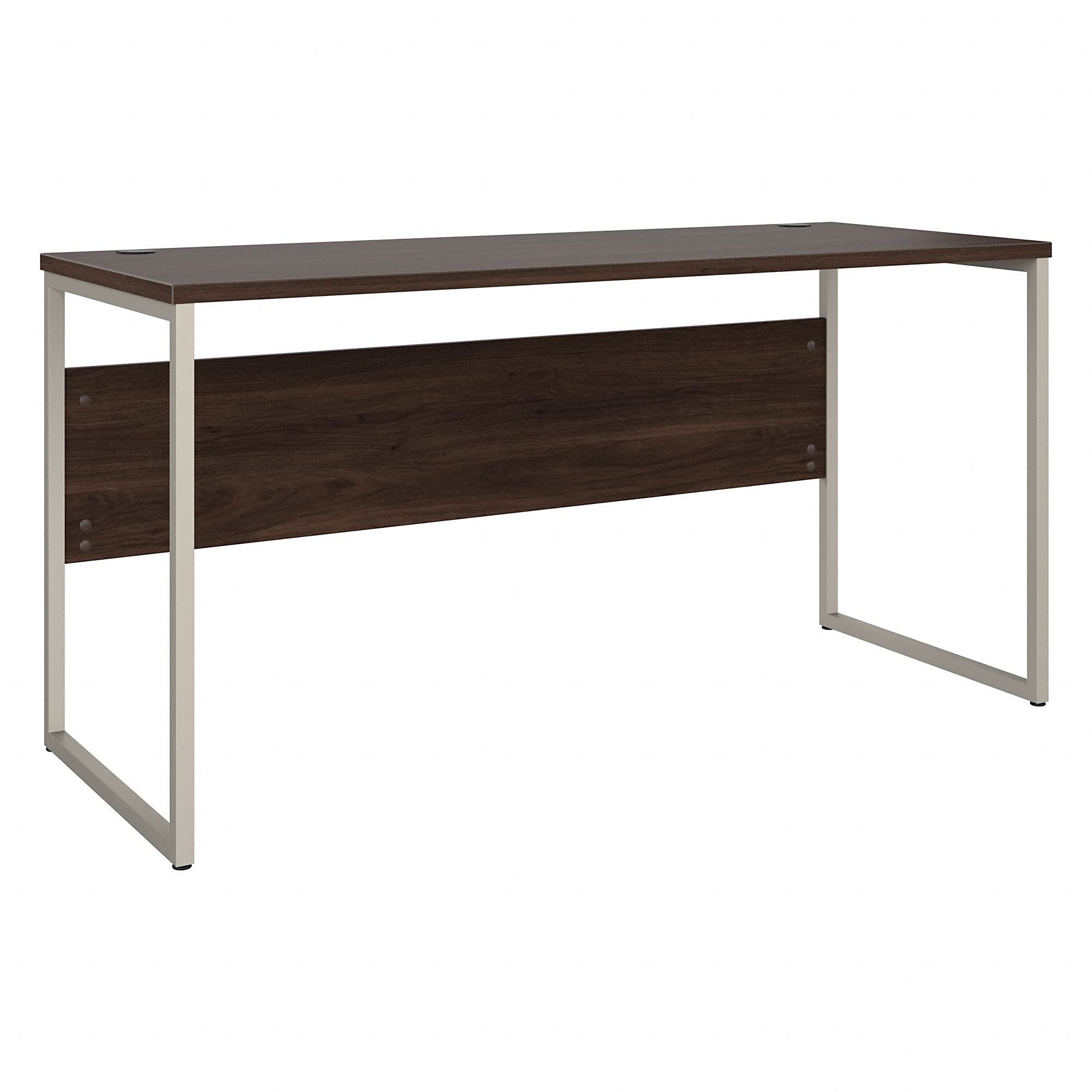 Bush Business Furniture Hybrid Computer Table Desk with Metal Legs, 60W x 24D, Black Walnut - Home Office Desk for Remote Work & Study