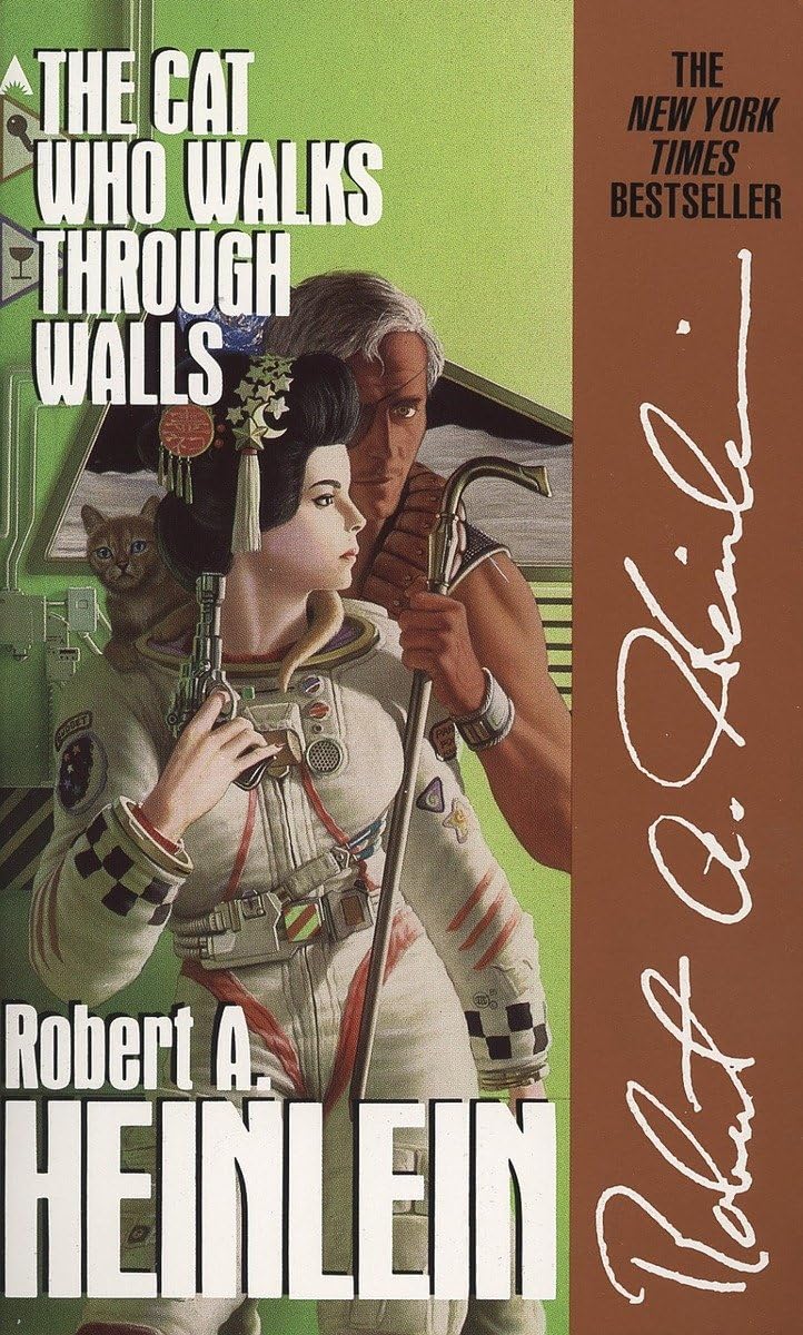 The Cat Who Walks Through Walls - Science Fiction Novel by Robert A. Heinlein | Perfect for Sci-Fi Book Clubs & Relaxing Weekend Reads