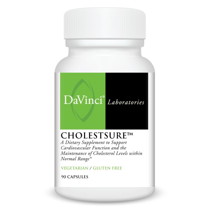 Davinci Labs CholestSure - Natural Cholesterol Support Supplement for Heart Health - Supports Healthy Lipid Levels & Cardiovascular Function - Ideal for Daily Wellness & Heart Care Routine