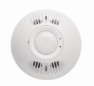 HUBBELL OMNIDT2000BP1277 Ceiling Mount Occupancy Sensor - 2000 Sq Ft Coverage, 100-277V AC, Dual Infrared & Ultrasonic Technology, White - Ideal for Warehouses, Offices & Large Commercial Spaces