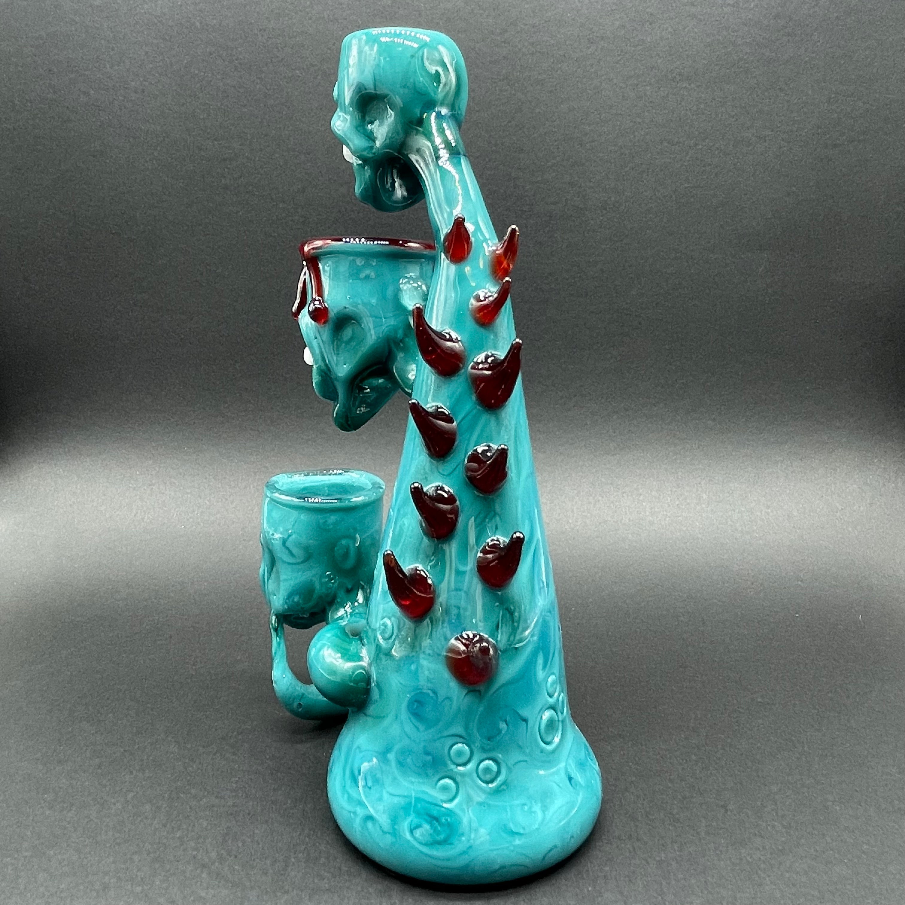 3-Headed Downdraft Incense Burner for Aromatherapy, Meditation & Home Decor - Handcrafted Ceramic Backflow Burner with Relaxing Fragrance for Yoga, Spa & Spiritual Practices