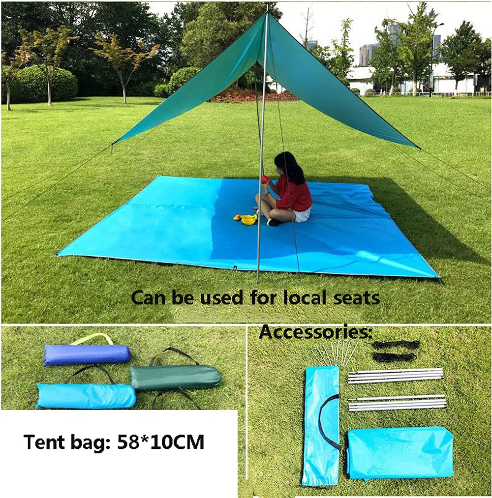Waterproof Hammock Rain Fly Tent Tarp - Portable Camping Shelter & Sunshade for Outdoor Adventures, Backpacking, Hiking, and Snow Camping - Perfect for Hammock Protection, Pergola Canopy, and Beach Sun Shelter