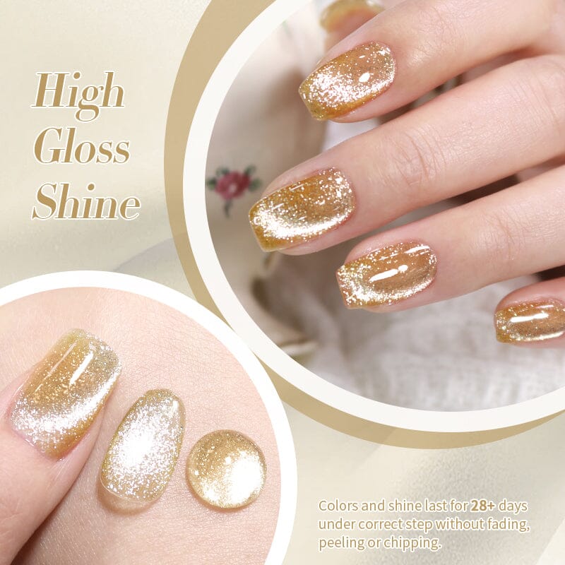 Shimmery Reflective Cat Magnetic Gel SR02 - 10ml Nail Polish for Glamorous Nails - Perfect for Parties, Weddings & Special Occasions