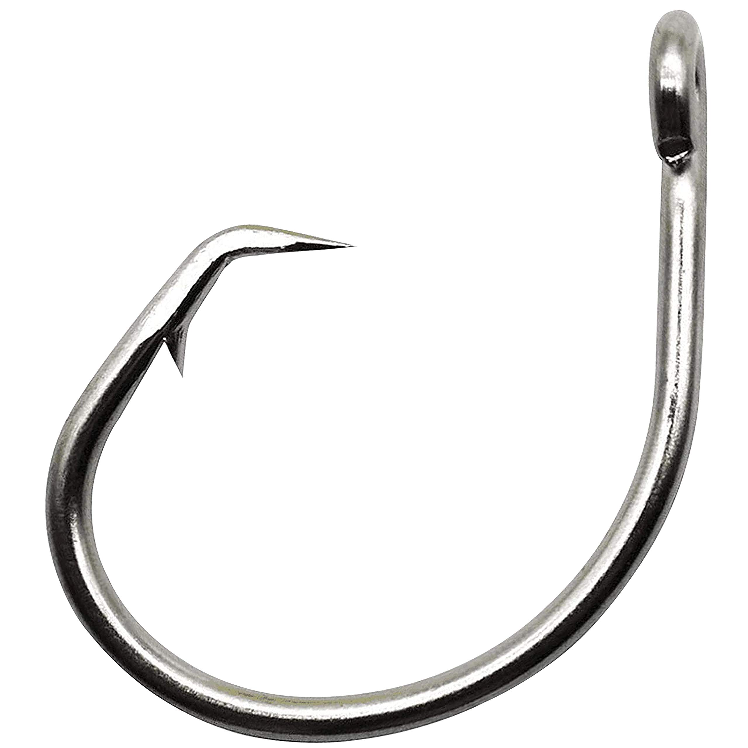 **Stainless Steel Saltwater Tuna Circle Hooks - 3X Strong Short Shank Big Game Fishing Hooks for Swordfish, Bass, Tuna (Size 8/0-28/0) - Perfect for Deep Sea Fishing & Offshore Angling**