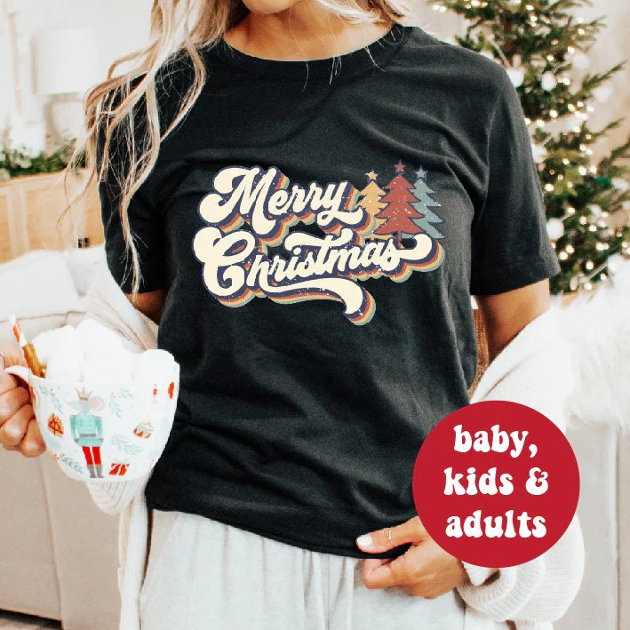 Merry Christmas T-Shirt - Festive Holiday Tee for Men & Women | Multiple Colors Available | Perfect for Parties, Gifts & Family Photos