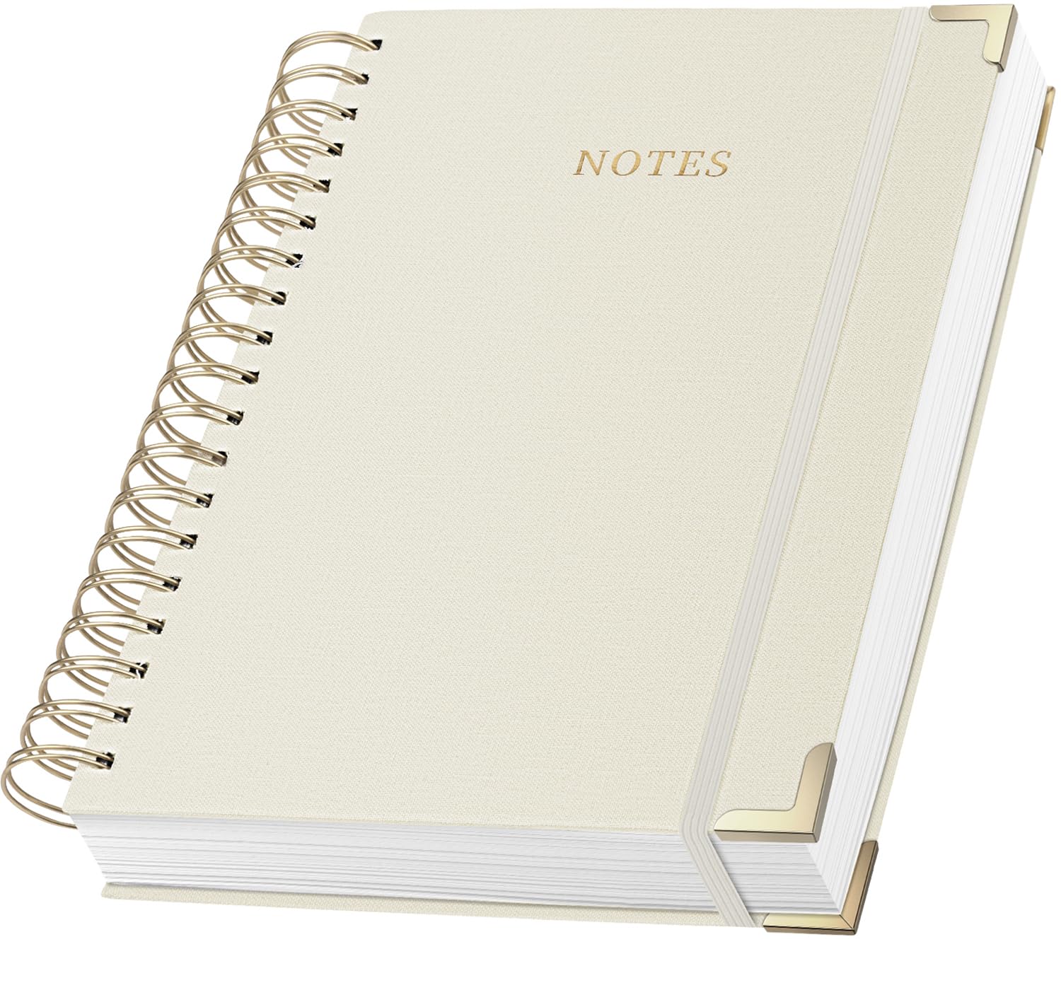 Premium Spiral Notebook Journal - 328 Pages Linen Hardcover College Ruled Notebook with 100GSM Thick Paper, A5 Lined Writing Journal for Women & Men | Perfect for Work, School, Note Taking & Creative Writing