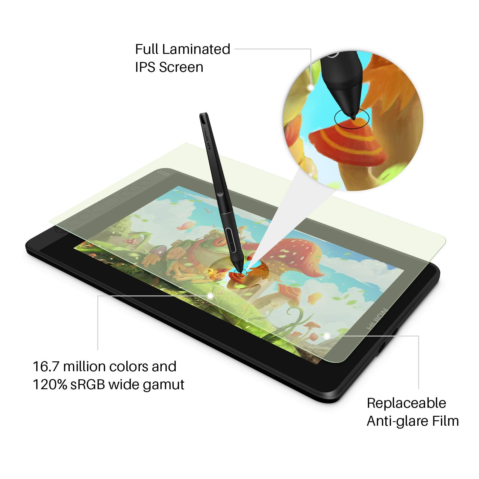 HUION KAMVAS 12 Drawing Tablet - 11.6