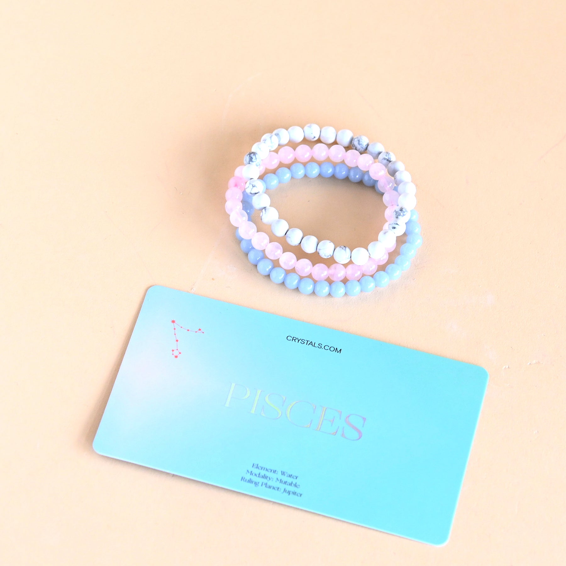 Pisces Zodiac Bracelet Trio Set - Sterling Silver Adjustable Charm Bracelets for Women - Perfect for Birthdays, Gifts & Everyday Wear