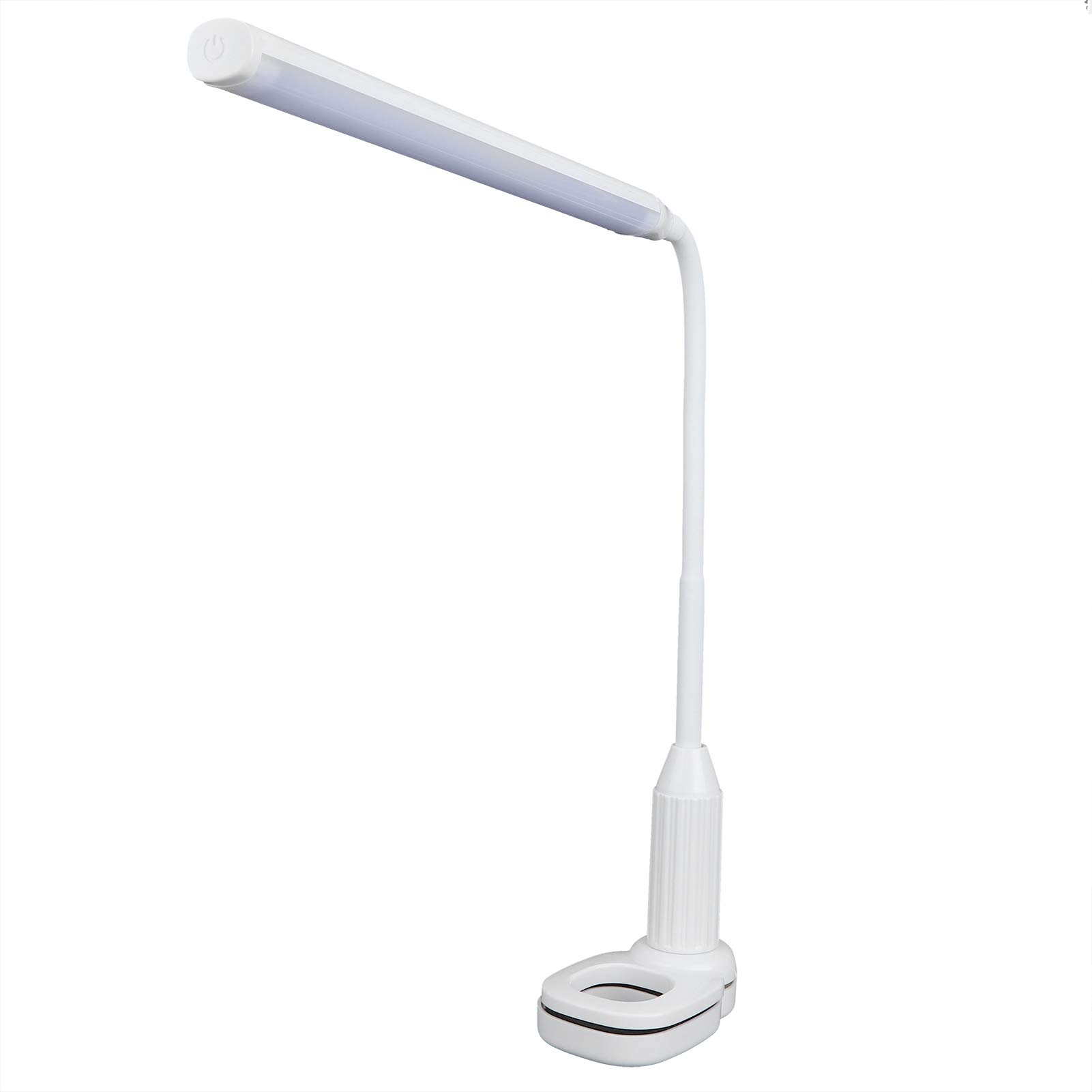 24 LED Dimmable Clip-On Desk Lamp with Touch Control - Eye Protection Study Light for Office, Bedroom & Home Use - Perfect for Reading, Working & Nighttime Use