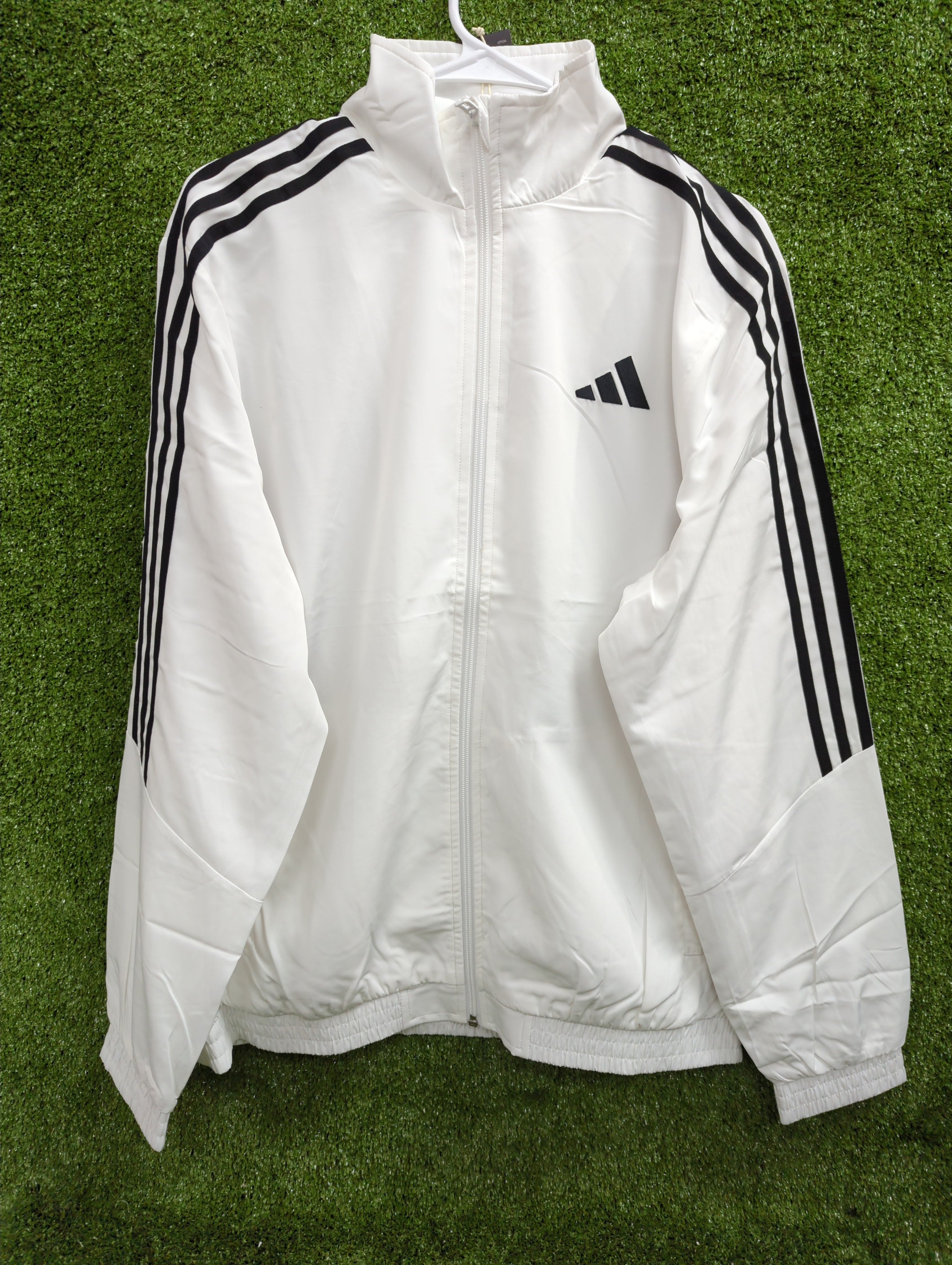 Adidas 3 Stripes Woven Cricket Tracksuit for Men - White | Comfortable Athletic Jogging Suit | Perfect for Cricket Training & Casual Wear