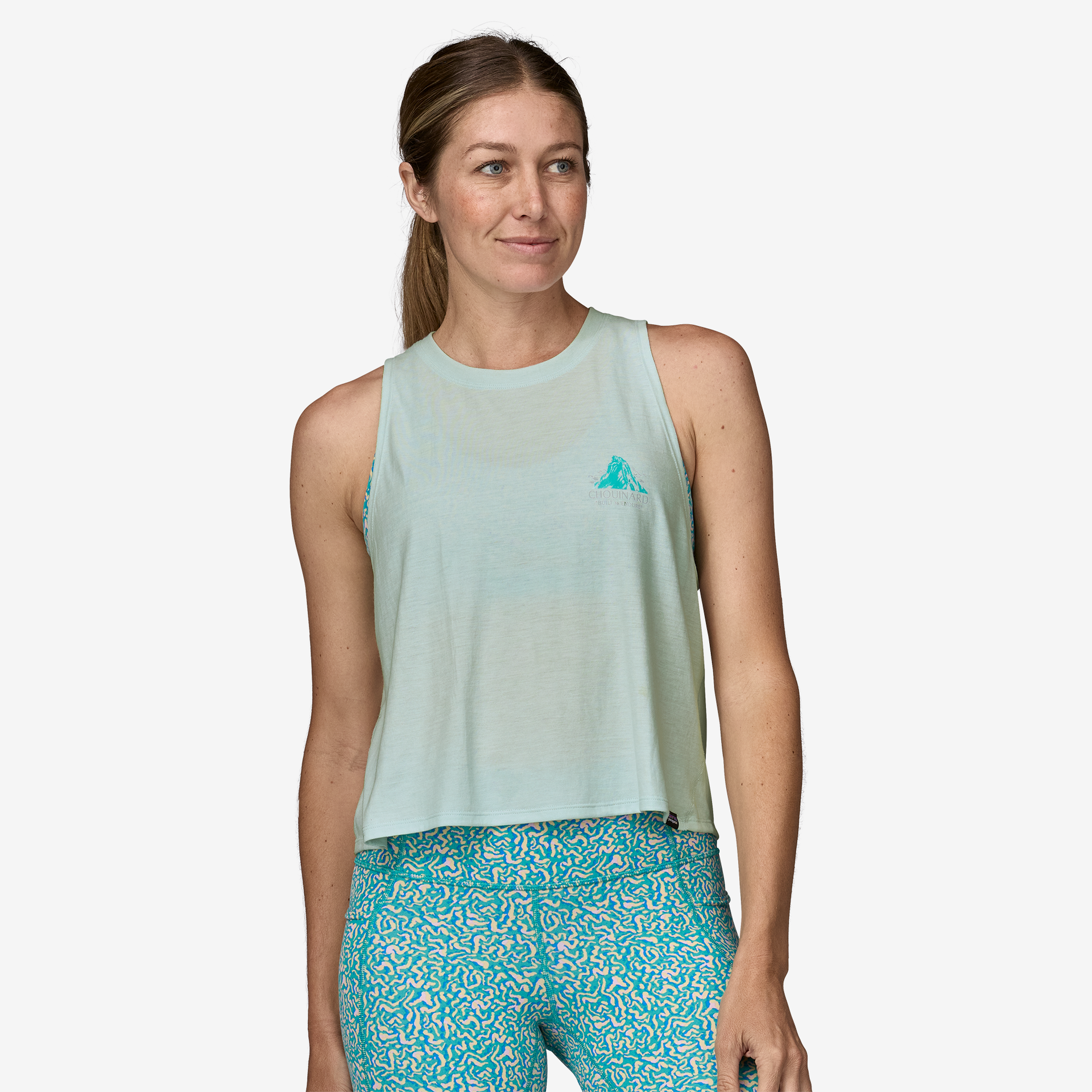 Women's Capilene® Cool Trail Cropped Tank Top - Breathable Quick-Dry Hiking & Running Shirt for Outdoor Adventures