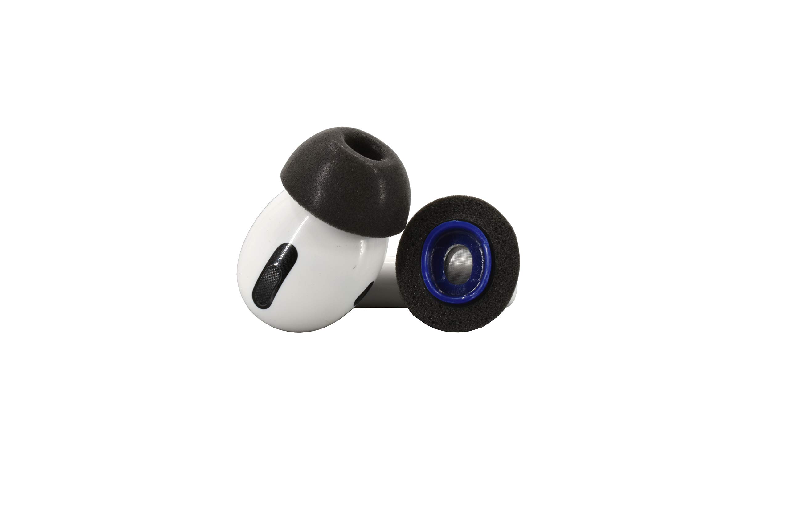Dekoni Memory Foam Ear Tips for AirPods Pro - XL Black 3PK - Noise Isolation for Workouts & Travel