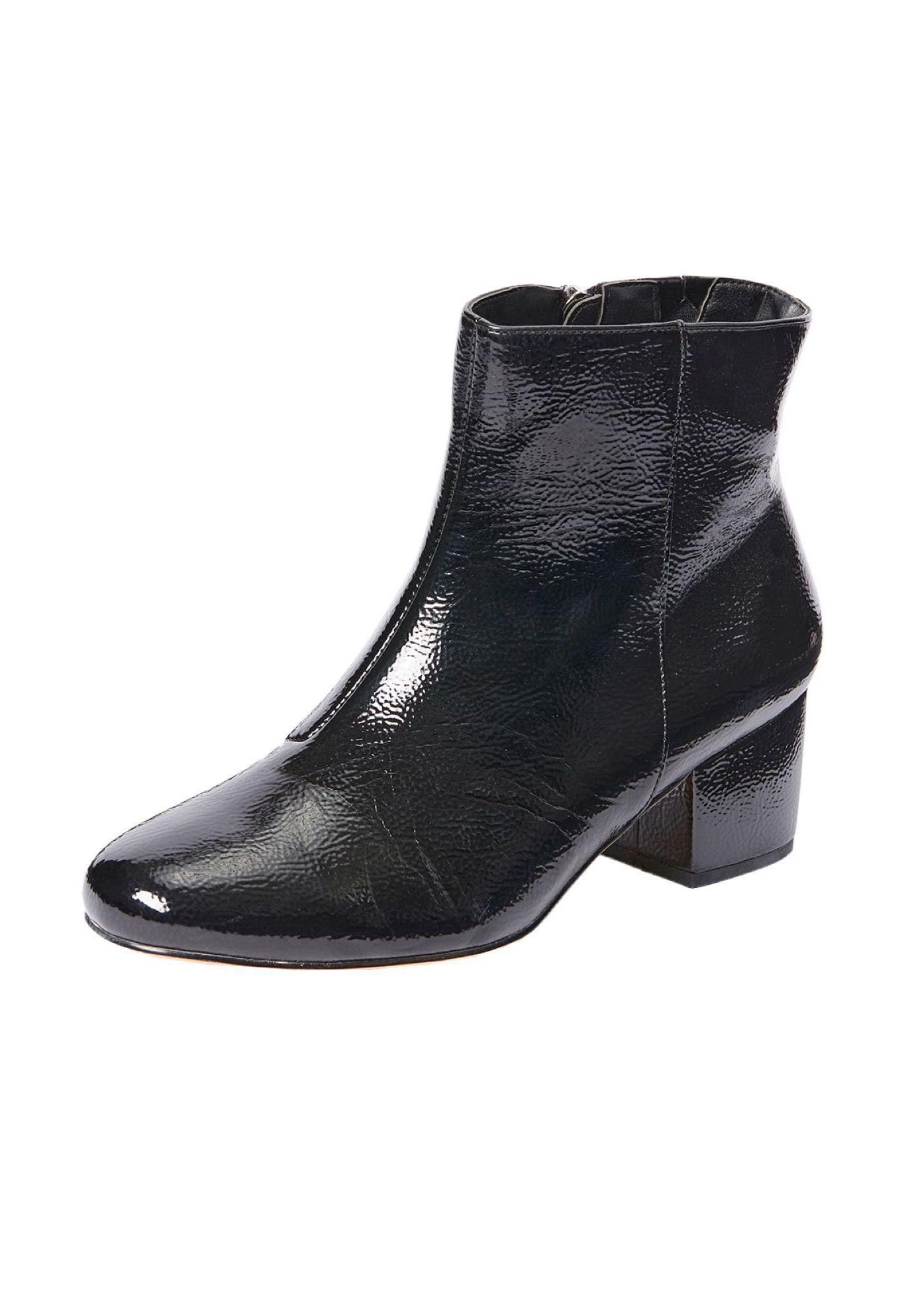 Comfortview Women's Wide Width The Sidney Booties - Stylish & Comfortable Ankle Boots for Casual Wear, Office & Fall Fashion