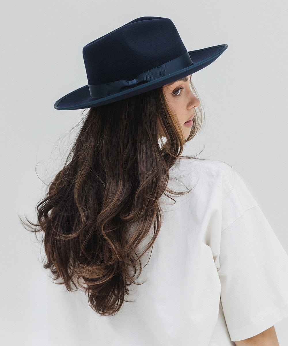 Monroe Rancher Fedora Hat for Men & Women - Western Style Cowboy Hat with Wide Brim - Perfect for Outdoor, Rodeo, and Country Music Events