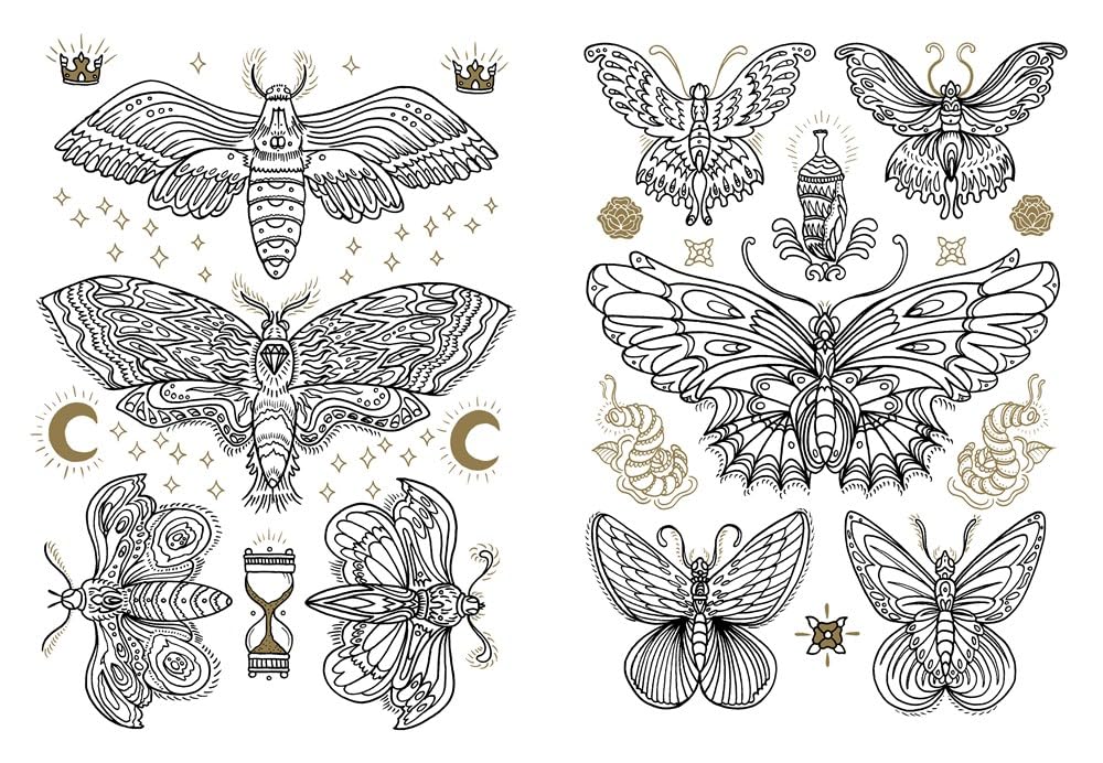 The Tattoo Coloring Book for Adults - Creative Stress Relief & Art Therapy | Perfect for Relaxation, Mindfulness & Tattoo Inspiration