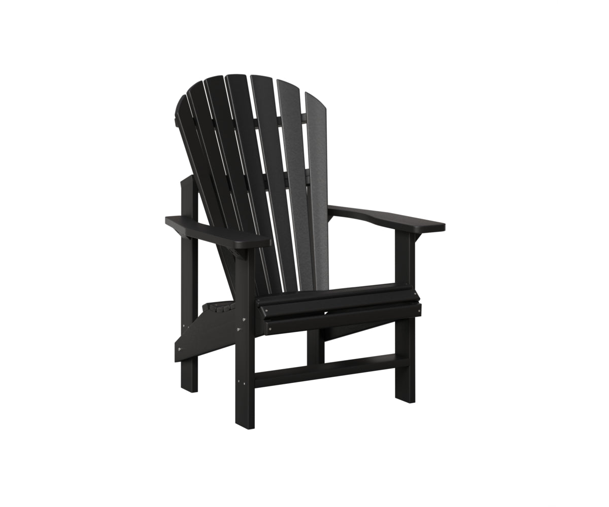 Comfortable Berlin Gardens Upright Adirondack Chair - Outdoor Patio Furniture for Relaxing in Garden, Backyard or Poolside