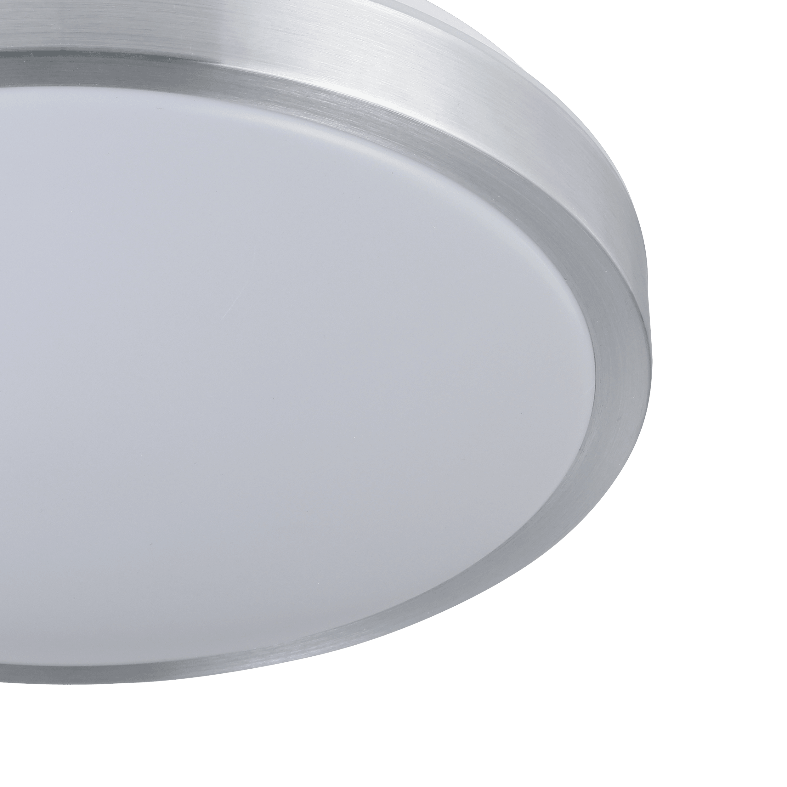 Eglo Competa 1 Nickel Round LED Flush Mount Ceiling Light Fixture - 32.5cm Modern Lighting for Bedroom, Living Room & Hallway