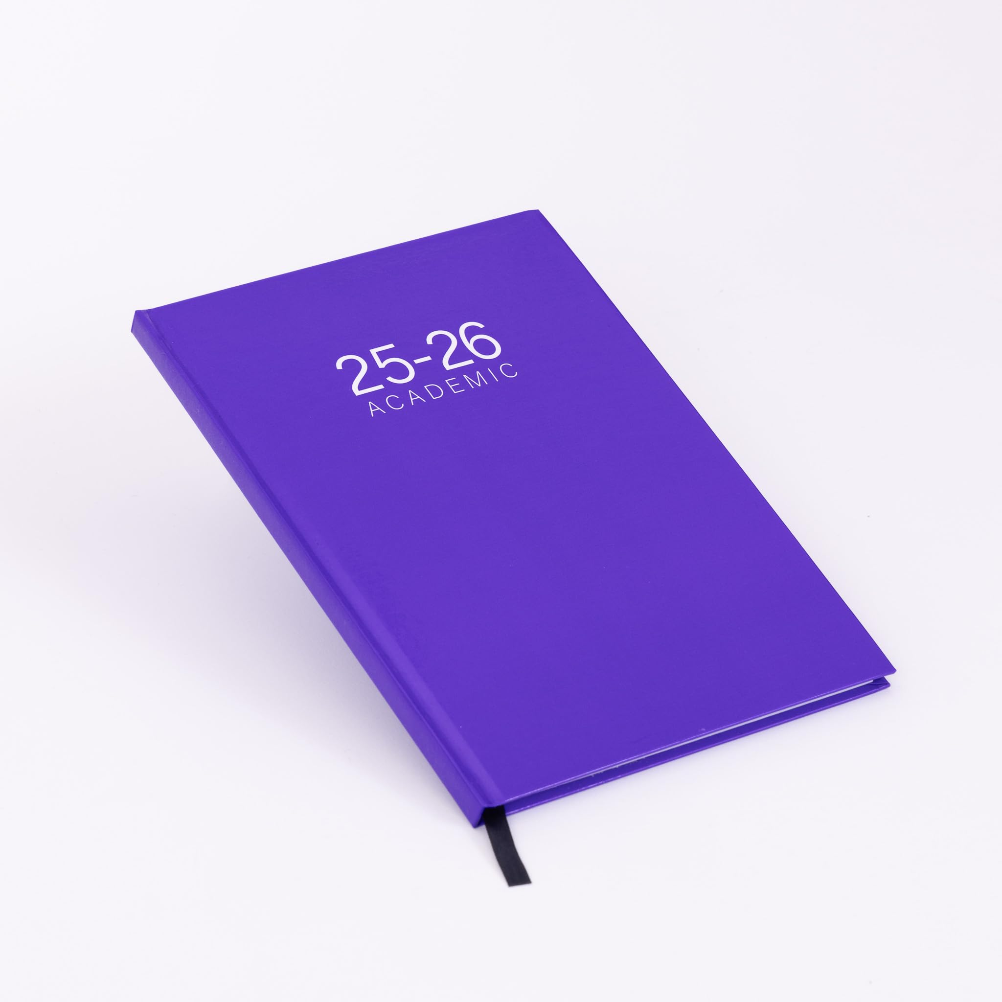 Evelay 2025-2026 A5 Weekly Academic Planner - Hardback Diary Organizer with Ribbon Marker for Students & Teachers - Mid-Year School Planner, Personal Journal (Purple) - Perfect for Classroom Scheduling, Homework Tracking & Daily Organization