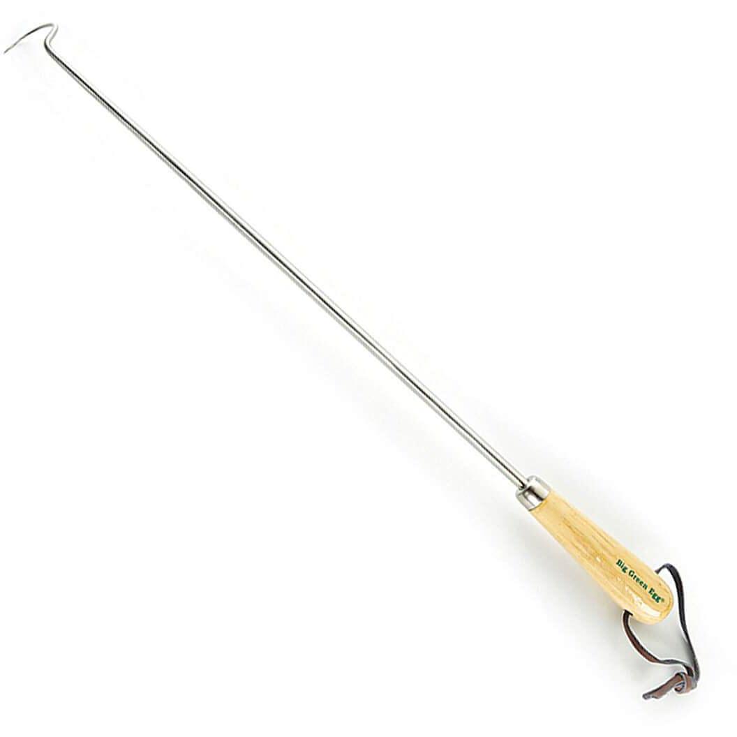 Big Green Egg Pigtail Meat Flipper - Heavy Duty BBQ Grill Turner for Smokers, Grills & Outdoor Cooking - Perfect for Ribs, Steaks & Burgers