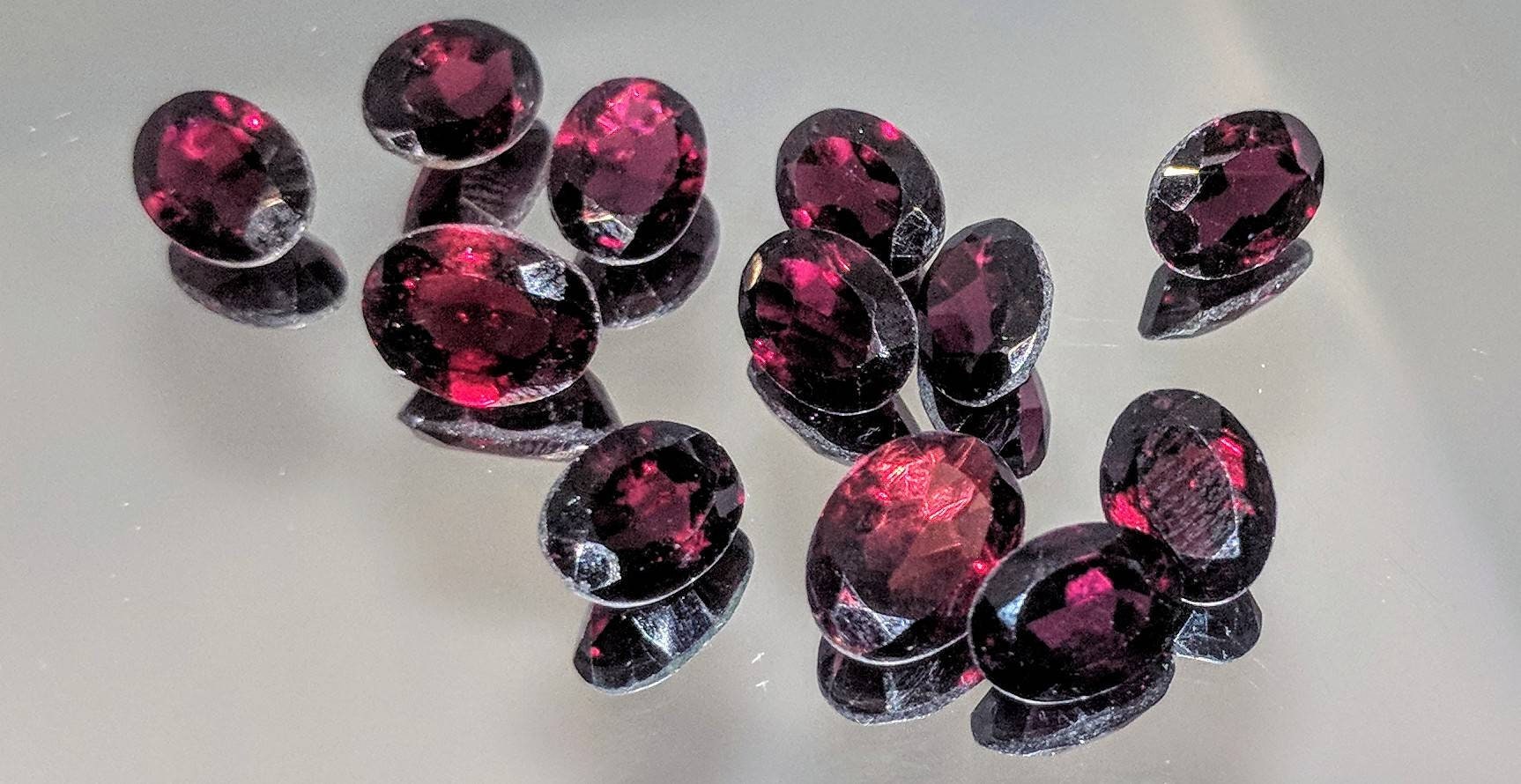 Wholesale Bulk Natural Genuine African Garnet 8x6mm & 9x7mm Oval Loose Stones - 10tcw January Birthstone for Jewelry Making, Engagement Rings & Healing Crystals