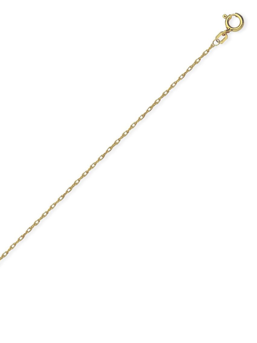 14K Yellow Gold Rope Chain Necklace - 1.2mm Thin Dainty Delicate Necklace for Women - Perfect for Layering, Everyday Wear & Special Occasions