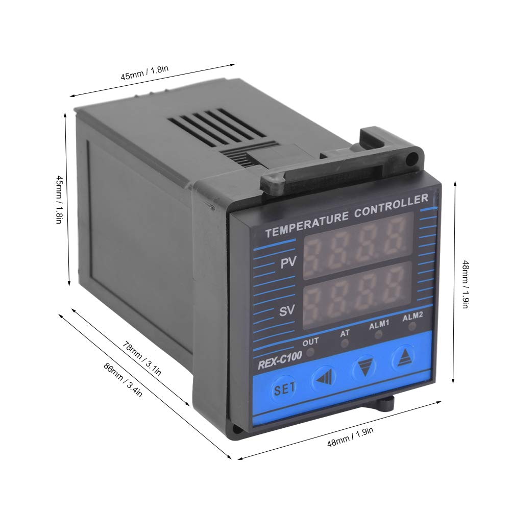 High Accuracy Digital Temperature Controller with Relay Output for Home & Industrial Use - Stable & Precise HVAC, Brewing, and Greenhouse Climate Control