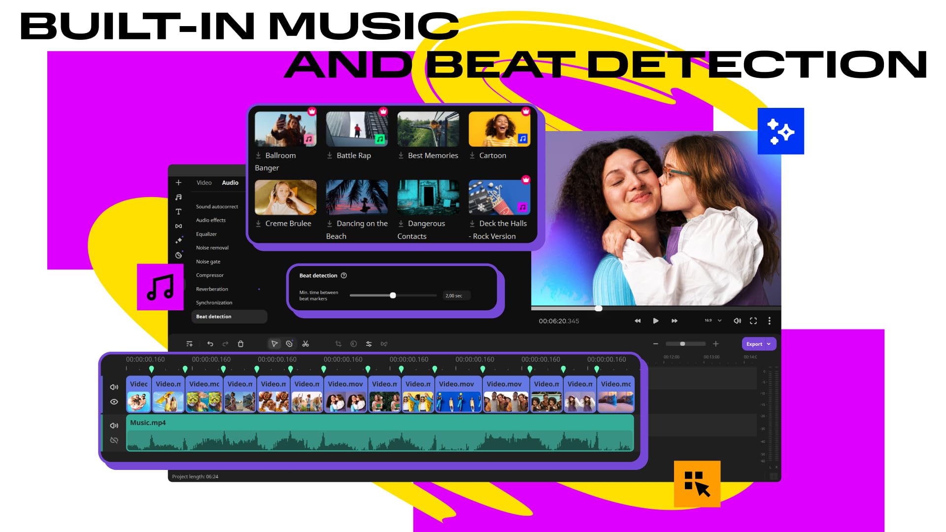 Movavi Slideshow Maker 2025 Personal - Create Stunning Photo Slideshows [PC Download] - Perfect for Weddings, Travel Memories & Family Events