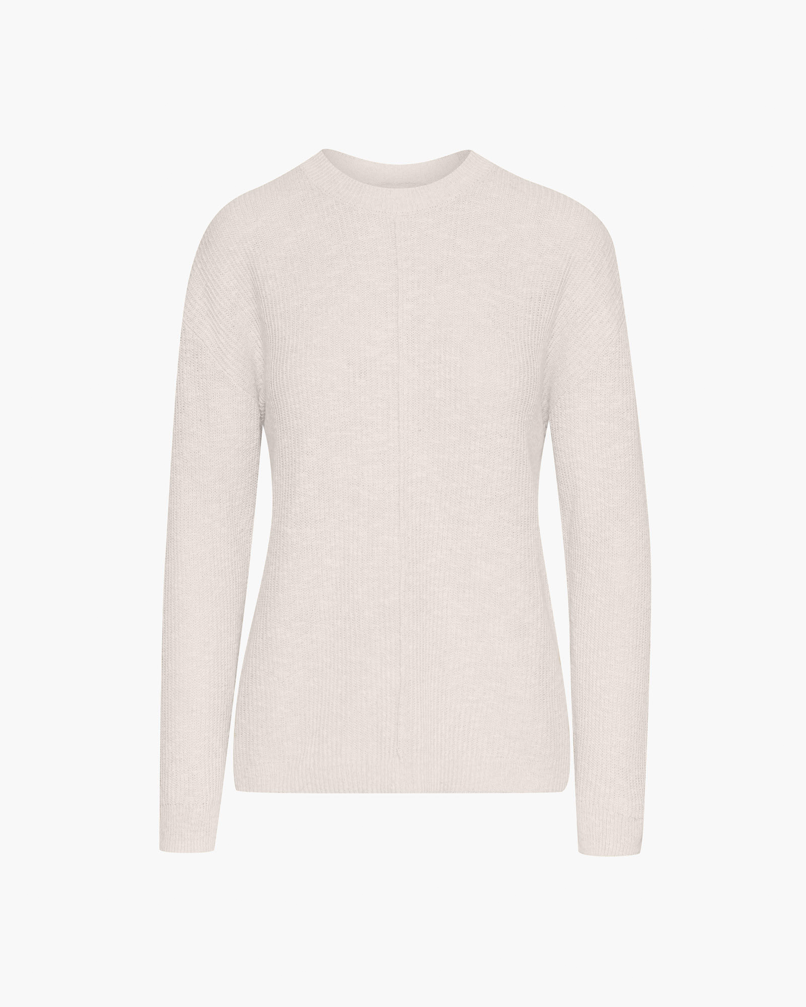 Soft Cotton Blend Pintuck Detail Crew Neck Sweater - Women's Casual Pullover Knit Top for Fall & Winter | Perfect for Office, Date Night & Weekend Outings