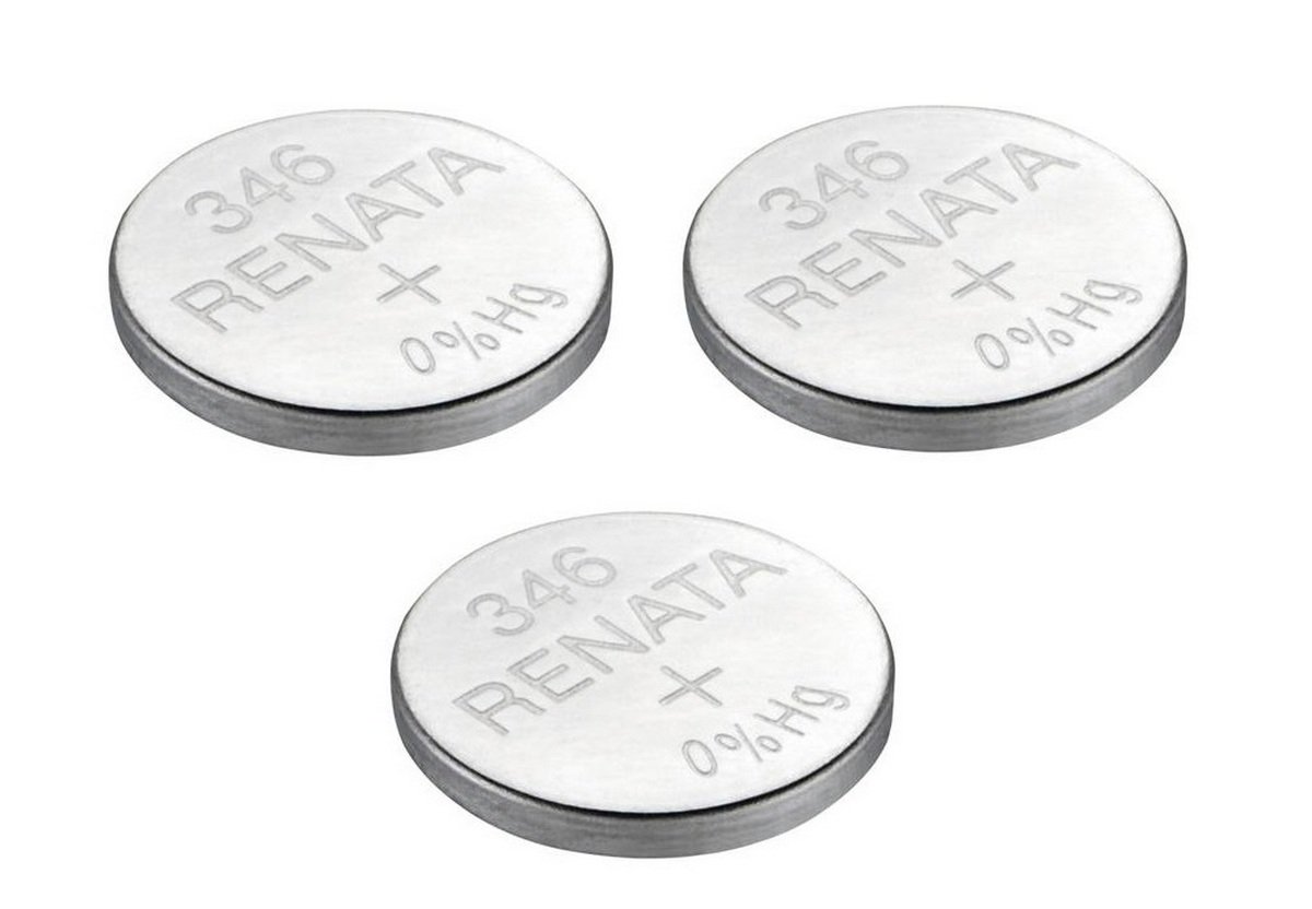 Renata 346/SR 712 SW Swiss Made Watch Battery - 1.55V Silver Oxide (3-Pack) - Premium Replacement for Watches, Calculators & Medical Devices - Long-Lasting Power for Everyday Use
