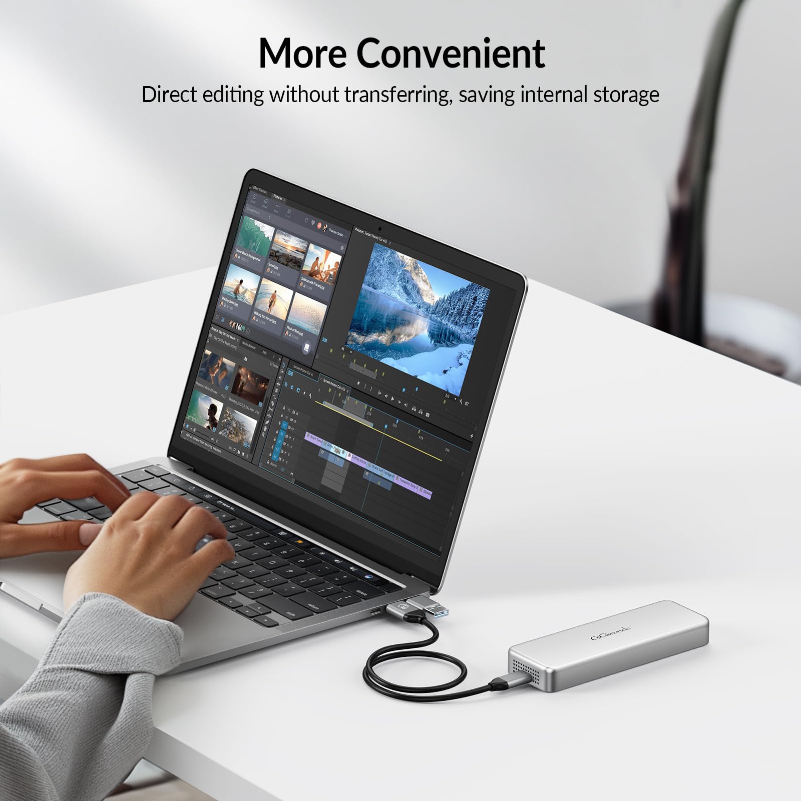 **G40 USB4 40Gbps Portable SSD 512GB - High-Speed External SSD with CNC Aluminum Body & Active Cooling Fan | Ultra-Fast 3200MB/s Transfer for Content Creators, Photographers & Gamers | Perfect for 4K Video Editing, Gaming & Large File Storage**