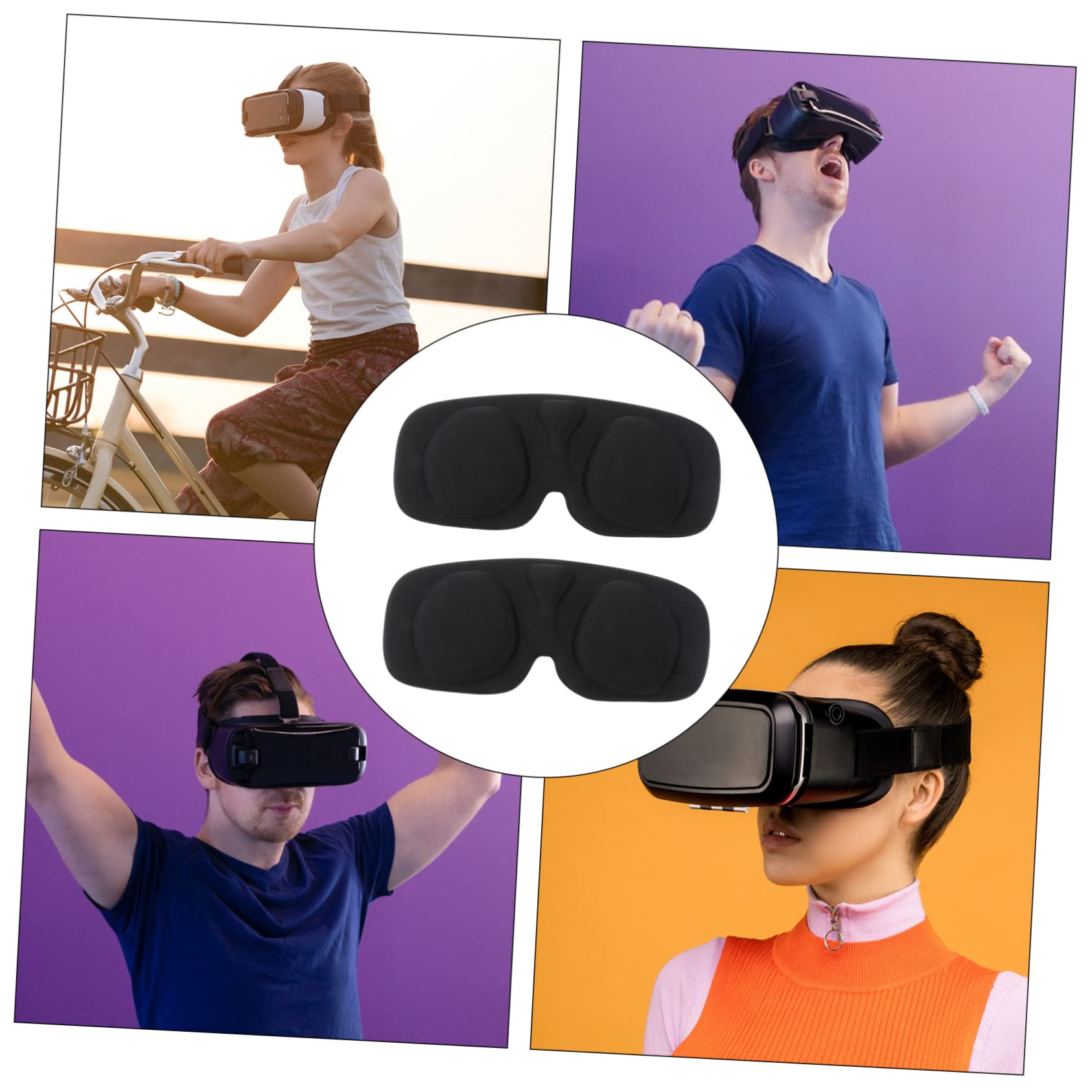 OSALADI Set of 2 VR Lens Covers for Oculus Rift S - Lightweight Scratch-Resistant Protective Cases | Perfect for Travel, Storage & VR Headset Protection