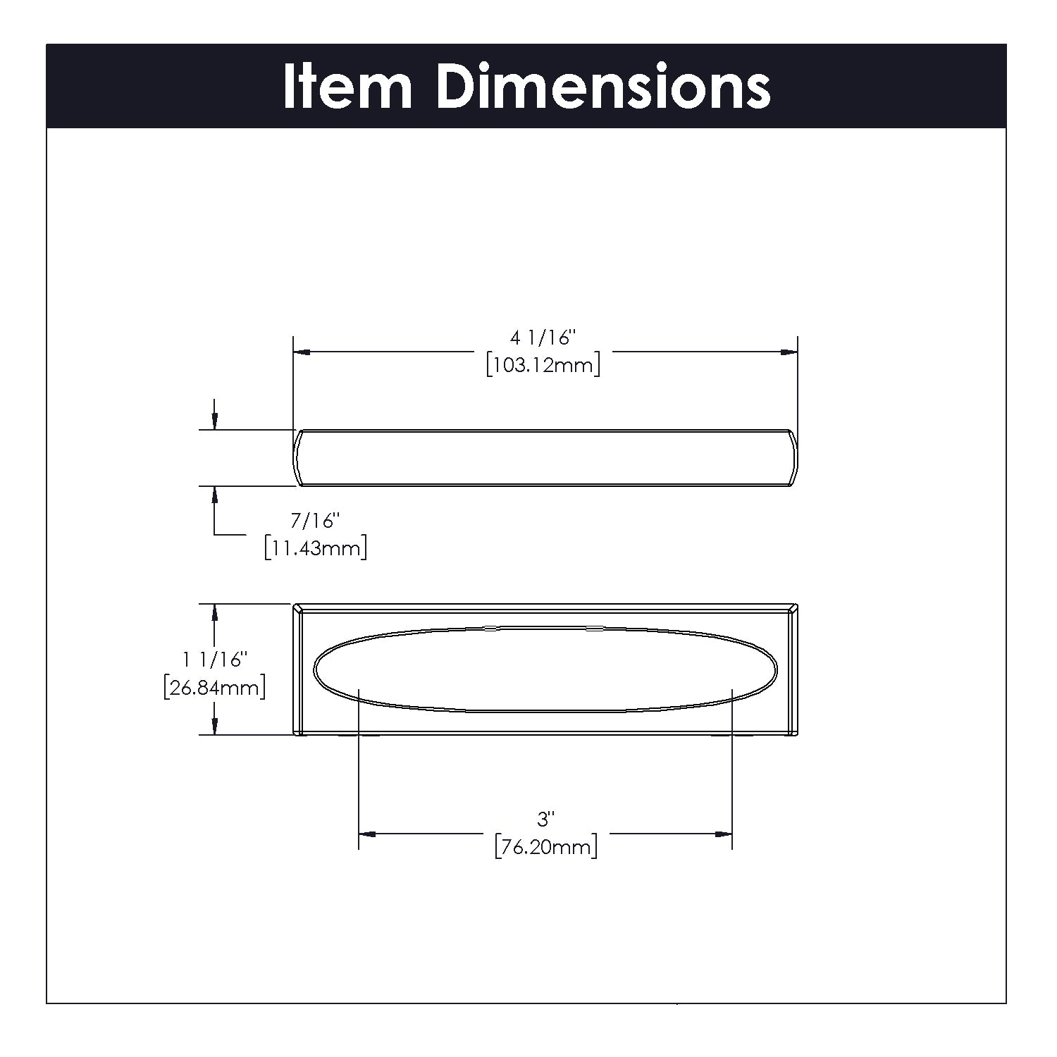 3 Inch Center to Center Satin Nickel Finish Ingot Pull - Heavy Duty Cabinet & Drawer Handle for Kitchen, Bathroom, and Furniture Upgrade