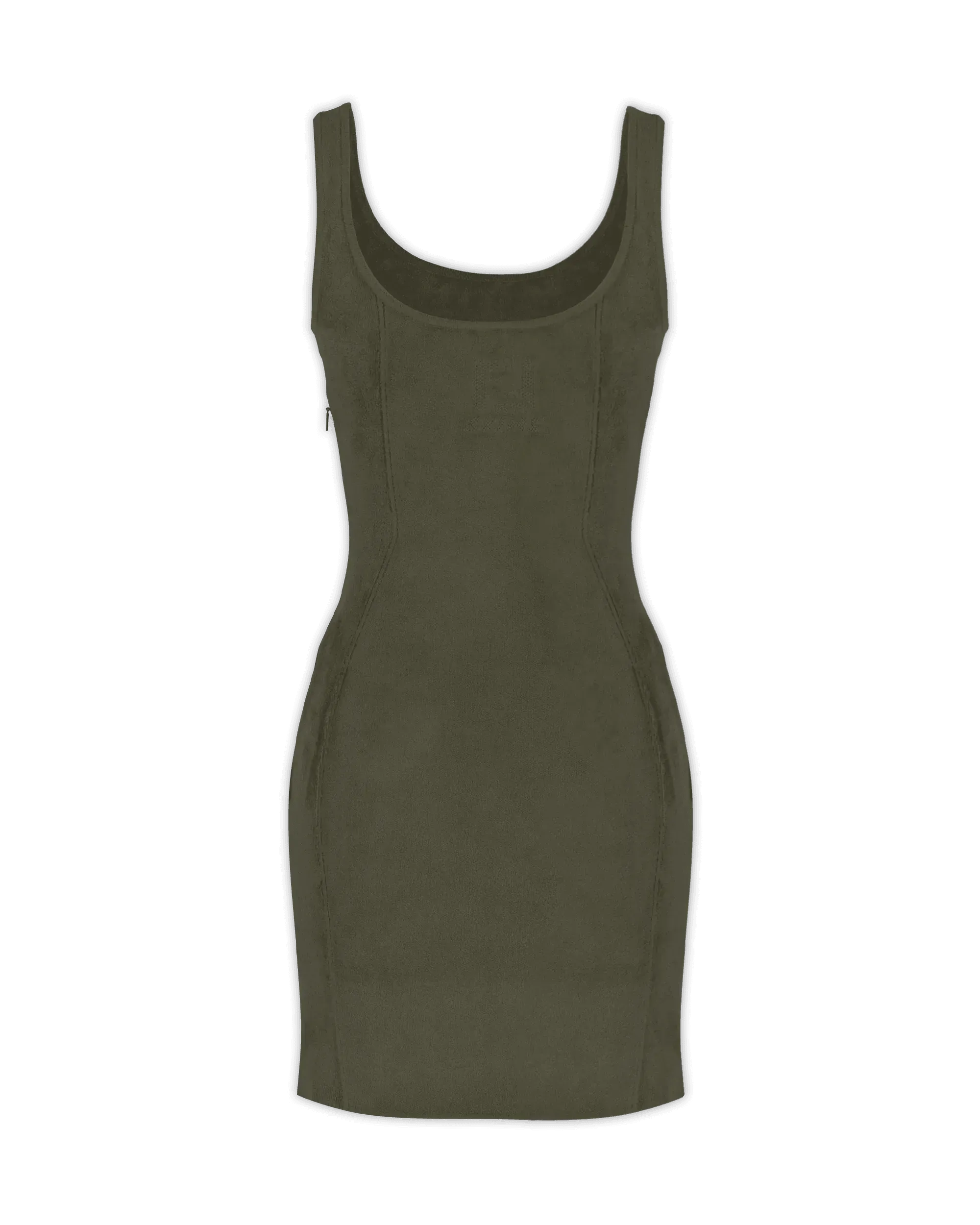 Fendi x Skims Velvet Knit Mini Dress - Women's Luxury Fashion for Parties & Date Nights | Soft Stretchy Bodycon Dress for Evening Events & Special Occasions