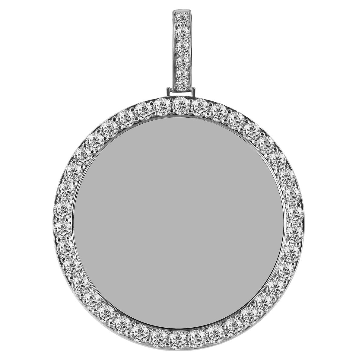 Custom .925 Sterling Silver Solitaire Picture Pendant - Personalized Memory Jewelry for Necklace, Gift for Her, Anniversary, Birthday & Special Occasions