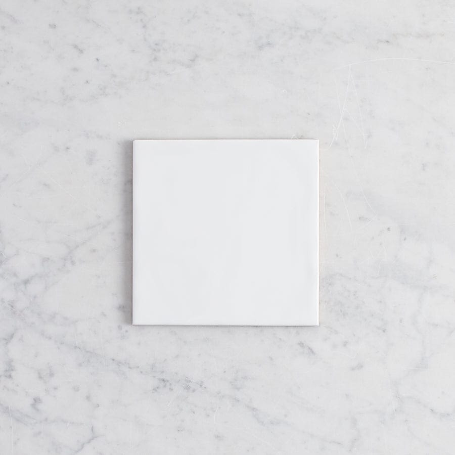 Premium Newport Gloss Large Square White Ceramic Tile - Perfect for Kitchen Backsplash, Bathroom Walls & Modern Flooring