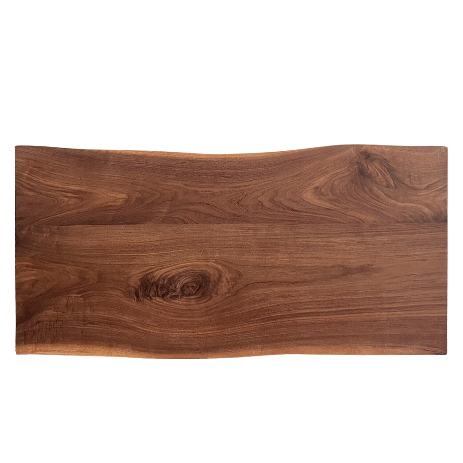70.7x37.3/34.6/37.0x1.6 inch / 179.5x94.8/88/94x4.1 cm / Rich Dark Walnut Color / Natural edge large board table