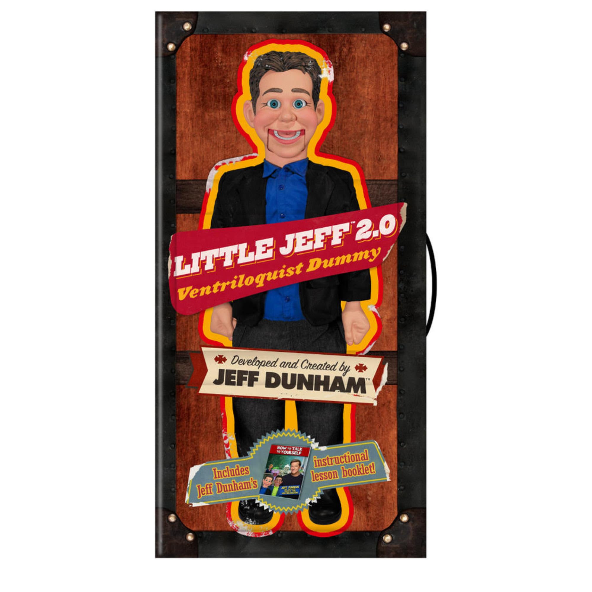 Jeff Dunham 22-Inch Little Jeff 2.0 Ventriloquist Dummy - Professional Puppet for Performers & Collectors | Perfect Gift for Comedy Shows, Magic Acts & Ventriloquism Enthusiasts