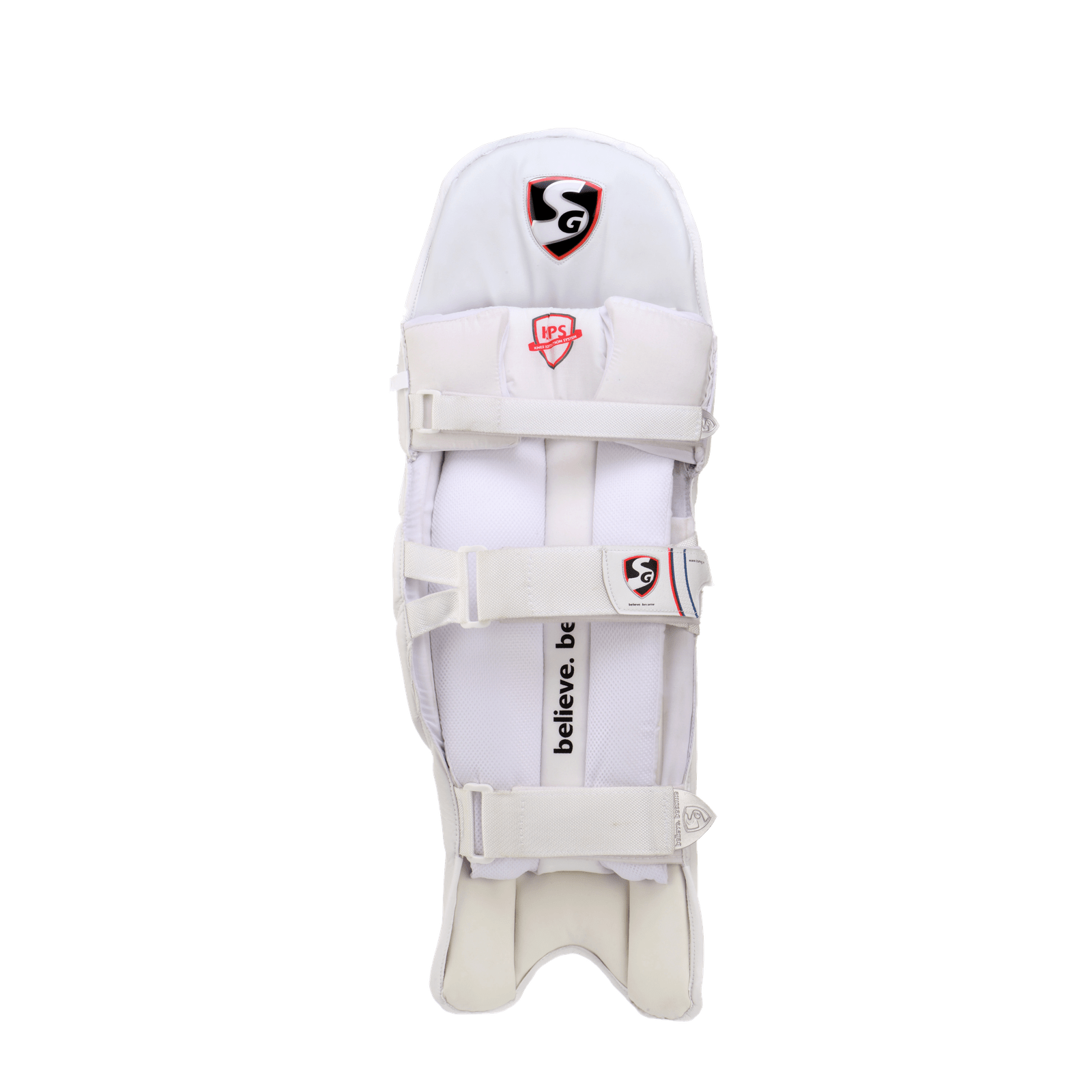 SG Cricket Batting Pads - White Protective Leg Guards for Practice & Matches - Lightweight & Comfortable for Training, Games & Sports Performance