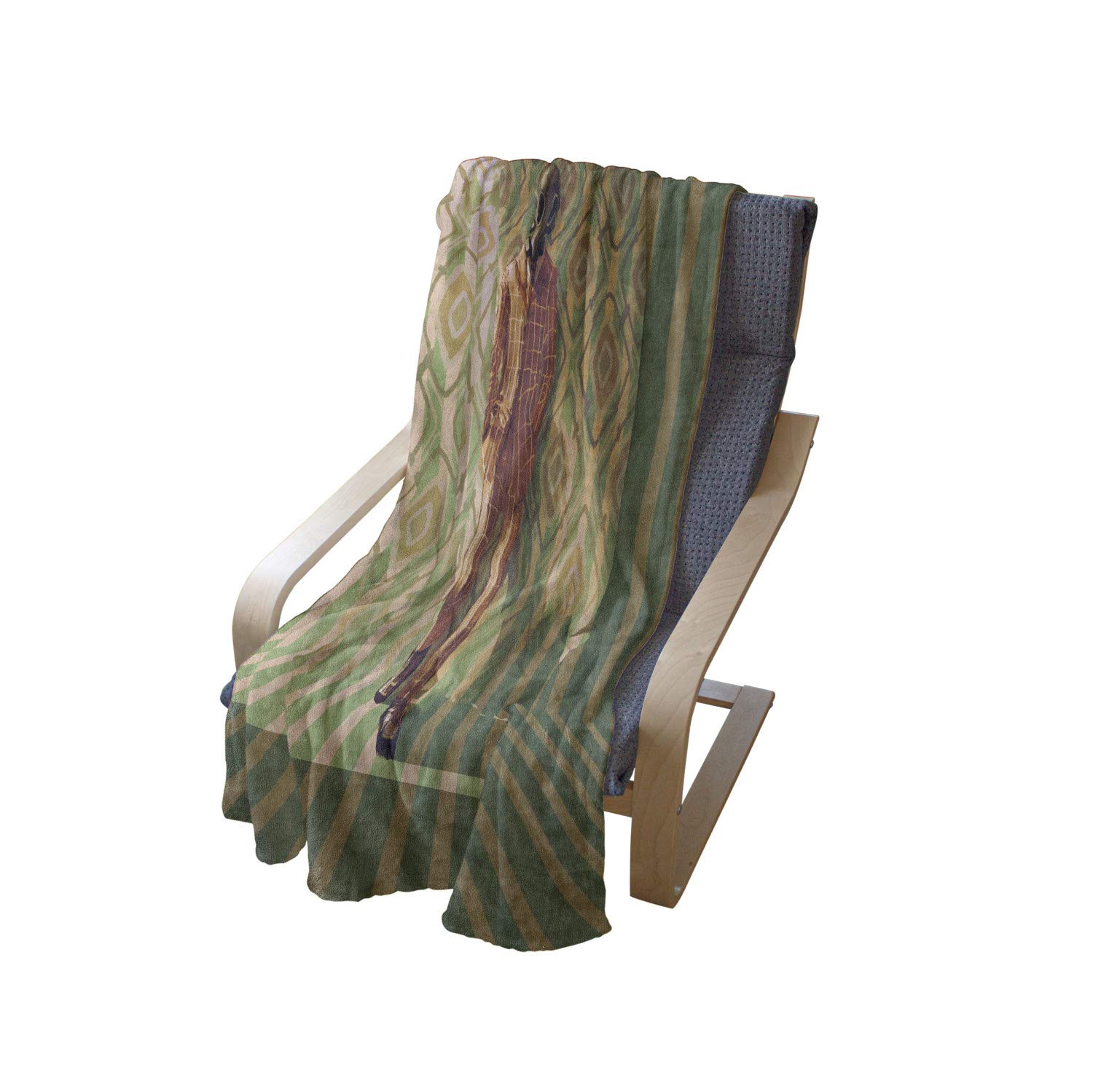 Ambesonne Fantasy Throw Blanket - Retro Style Suit Man Art Fleece Blanket, 50