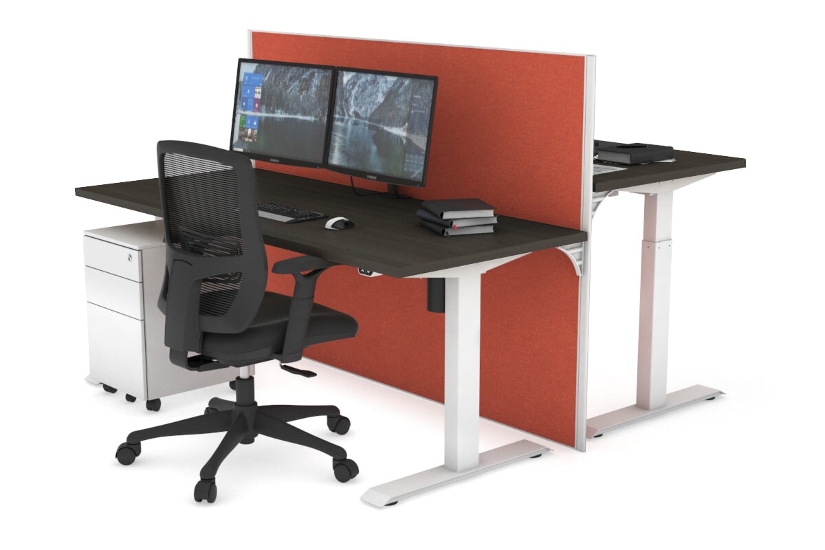 Adjustable Height 2-Person Workbench [1400L x 700W] - Perfect for Garage, Workshop & Home Office Use