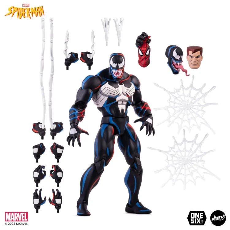 Spider-Man: The Animated Series Venom 1/6 Scale Collectible Action Figure - Perfect for Marvel Fans & Display Collections