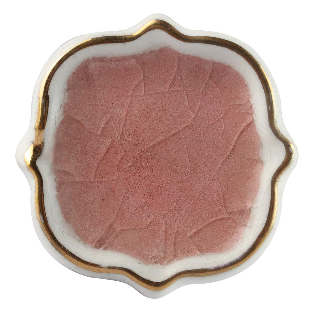 IndianShelf 8 Pack Ceramic Solid Pink Cabinet Knobs - Elegant Drawer Pulls for Kitchen Cabinets, Dressers & Furniture Hardware (Luxury Home Decor) - Perfect for Bedroom, Bathroom & DIY Home Improvement Projects