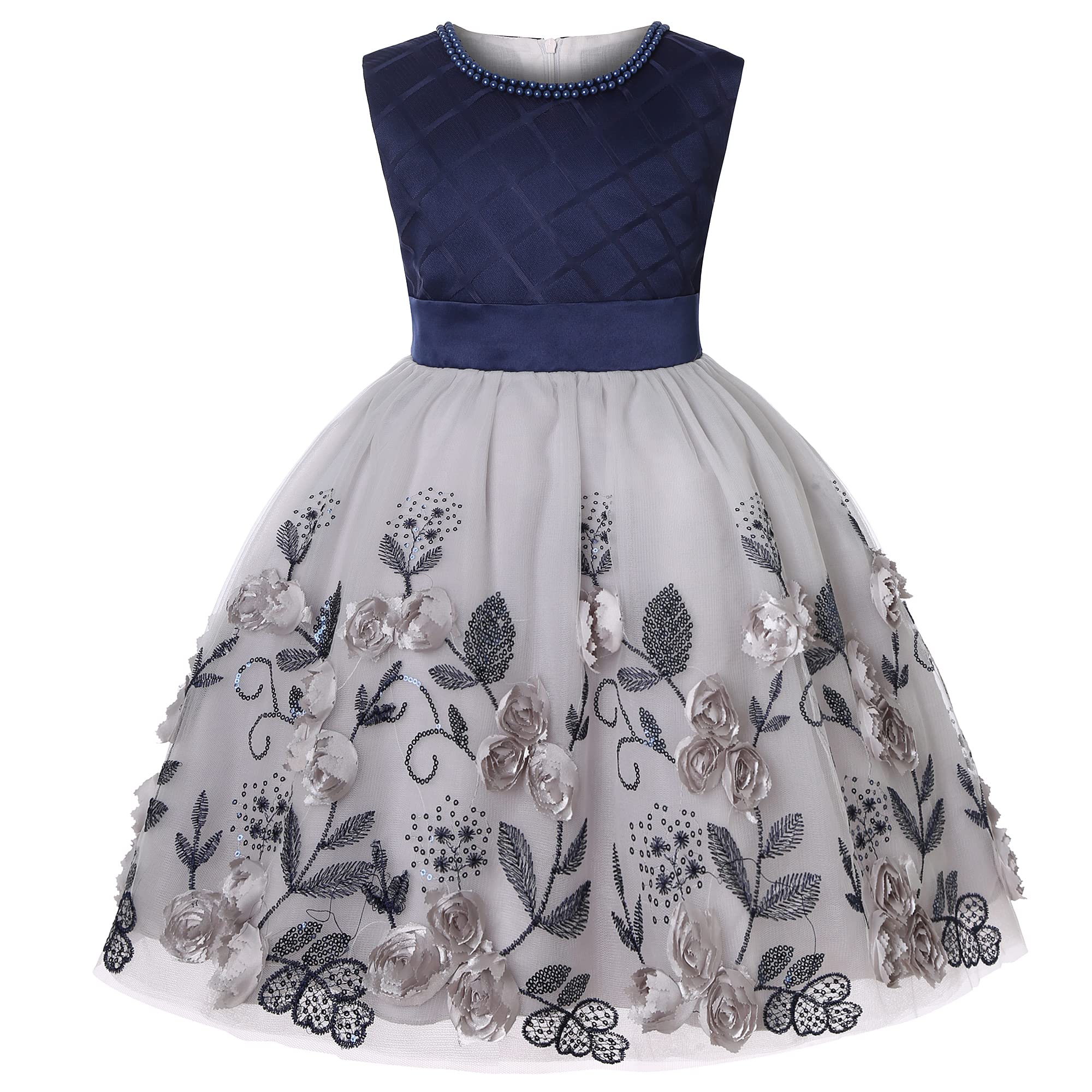 Lavender Girls Princess Dress for Bridesmaid Wedding Birthday Ball Party Evening Show – Elegant Sloping Bow Design for Kids Special Occasions