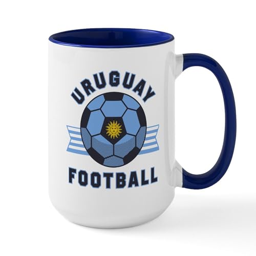 White/Navy Inside - Uruguay Football Mugs