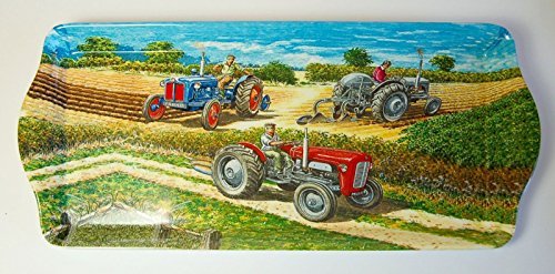 Melamine Snack Tray for Tractors - Durable Farm Dining